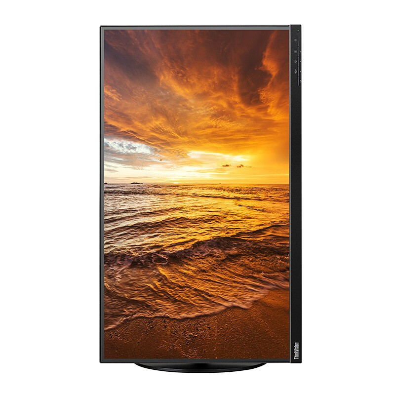 联想ThinkVision P27u-20 27英寸4K IPS屏窄边框旋转升降可壁挂